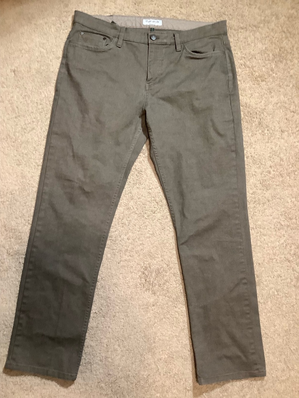 English Laundry 5 Pocket Stretch Pants  Jeans Brown/Tan  Men’s Size 34x32